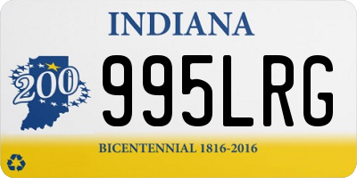 IN license plate 995LRG