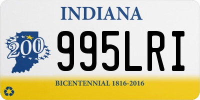 IN license plate 995LRI