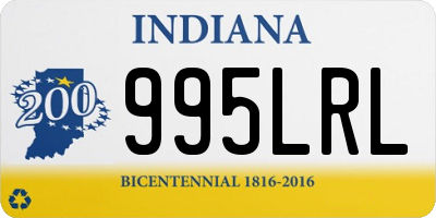 IN license plate 995LRL