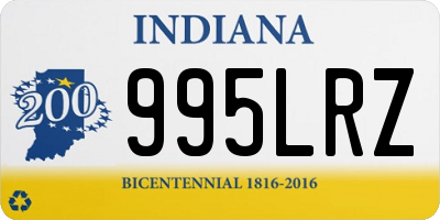 IN license plate 995LRZ