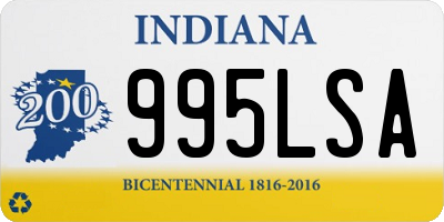 IN license plate 995LSA