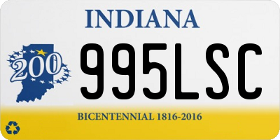 IN license plate 995LSC