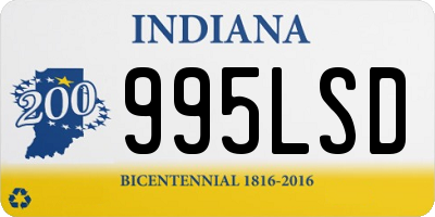 IN license plate 995LSD