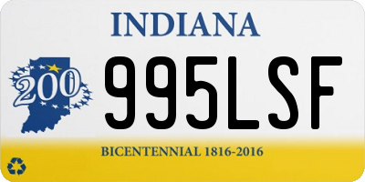 IN license plate 995LSF