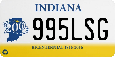 IN license plate 995LSG
