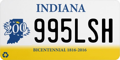 IN license plate 995LSH