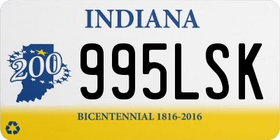 IN license plate 995LSK