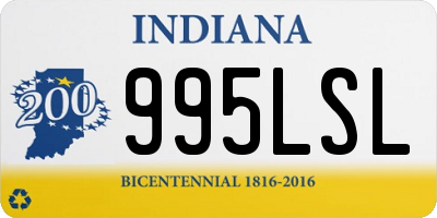 IN license plate 995LSL