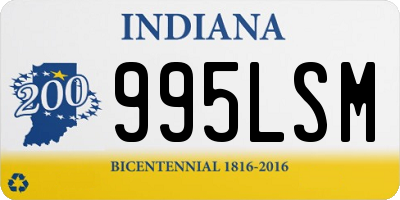 IN license plate 995LSM