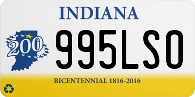 IN license plate 995LSO