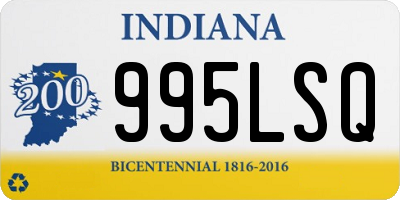 IN license plate 995LSQ