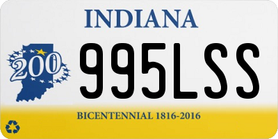 IN license plate 995LSS