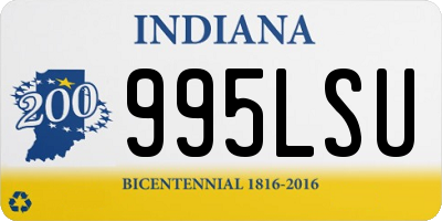 IN license plate 995LSU