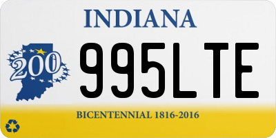 IN license plate 995LTE