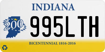 IN license plate 995LTH