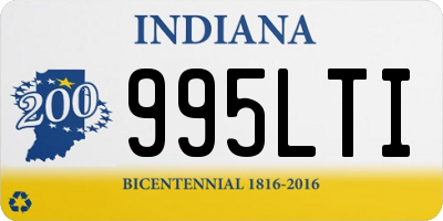 IN license plate 995LTI