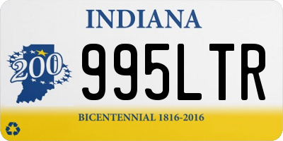 IN license plate 995LTR