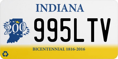 IN license plate 995LTV