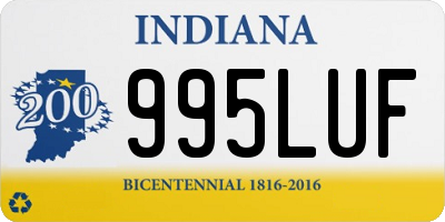 IN license plate 995LUF