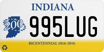 IN license plate 995LUG