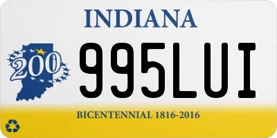 IN license plate 995LUI