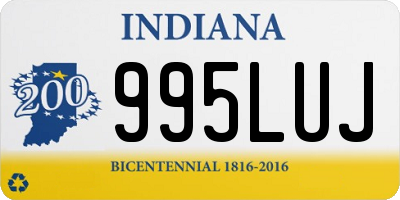 IN license plate 995LUJ