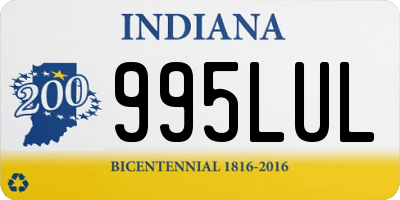 IN license plate 995LUL