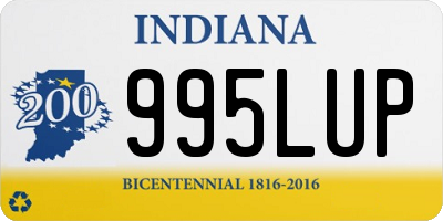 IN license plate 995LUP