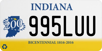 IN license plate 995LUU