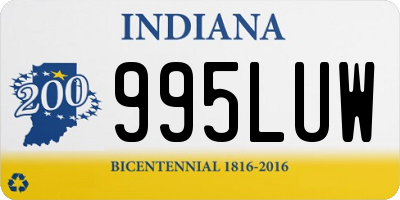 IN license plate 995LUW