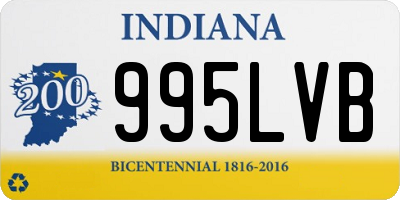 IN license plate 995LVB