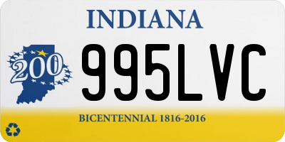 IN license plate 995LVC