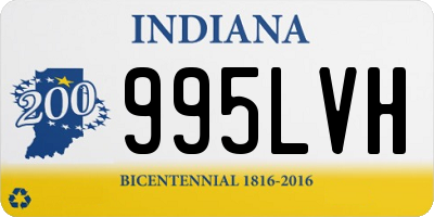 IN license plate 995LVH