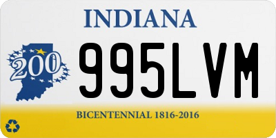 IN license plate 995LVM