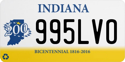 IN license plate 995LVO