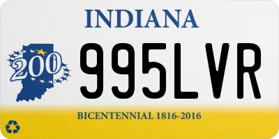 IN license plate 995LVR