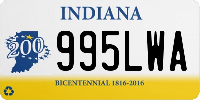 IN license plate 995LWA