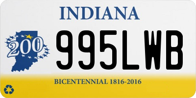 IN license plate 995LWB