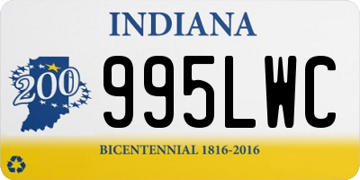 IN license plate 995LWC