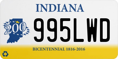 IN license plate 995LWD