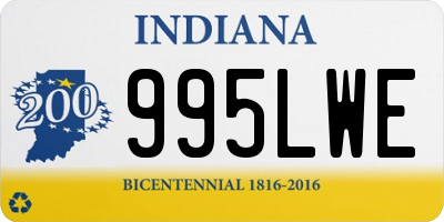 IN license plate 995LWE