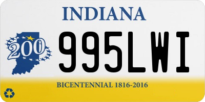 IN license plate 995LWI