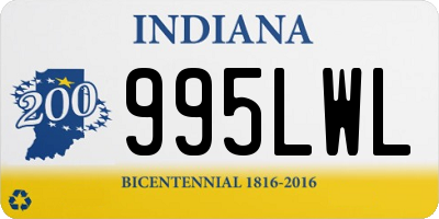 IN license plate 995LWL