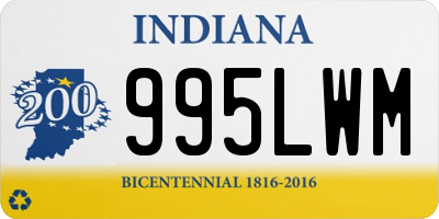 IN license plate 995LWM