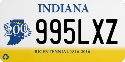 IN license plate 995LXZ