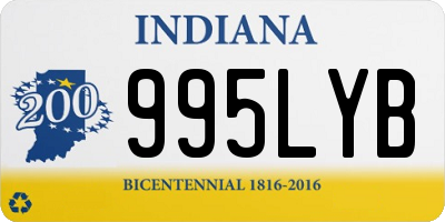 IN license plate 995LYB