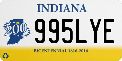 IN license plate 995LYE