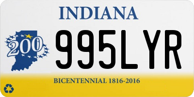 IN license plate 995LYR