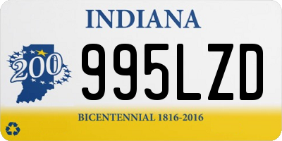 IN license plate 995LZD