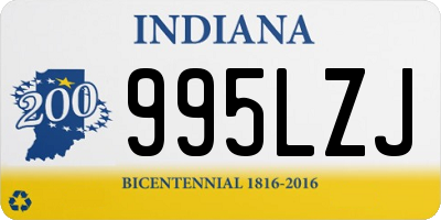 IN license plate 995LZJ